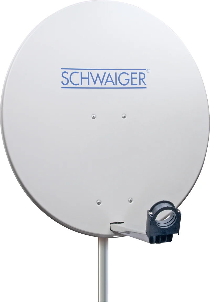 Stahl Satellitenschüssel 80 cm hellgrau