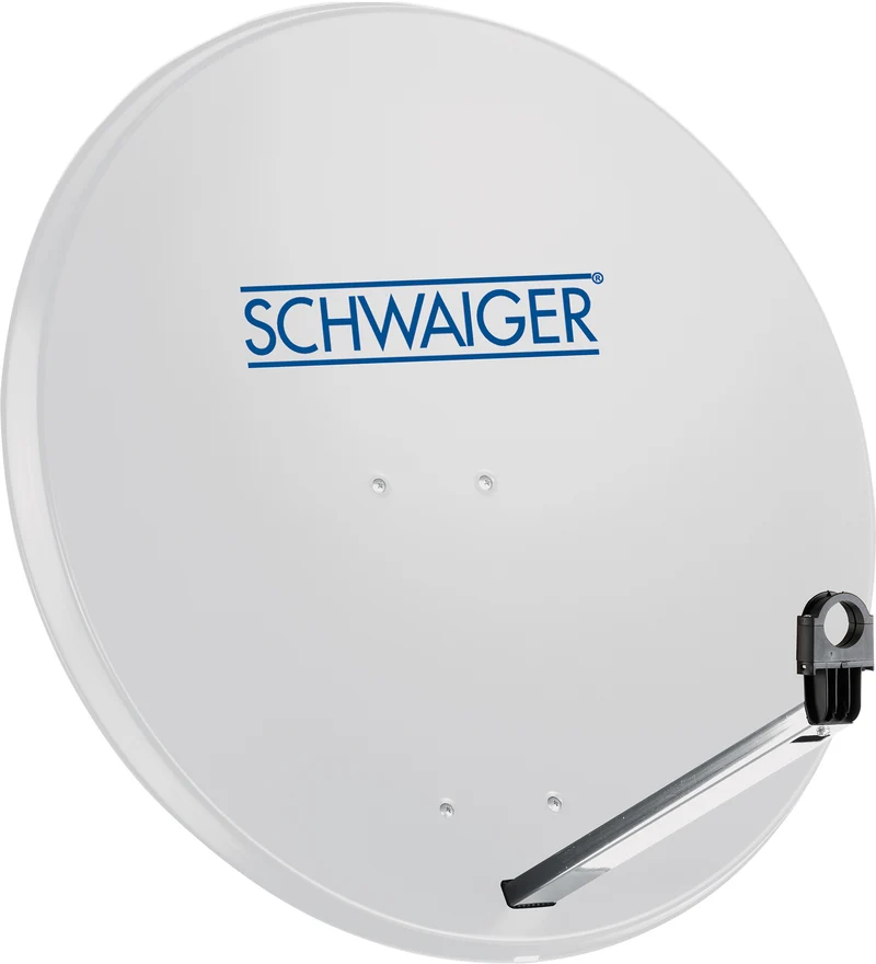 Stahl Satellitenschüssel 80 cm hellgrau