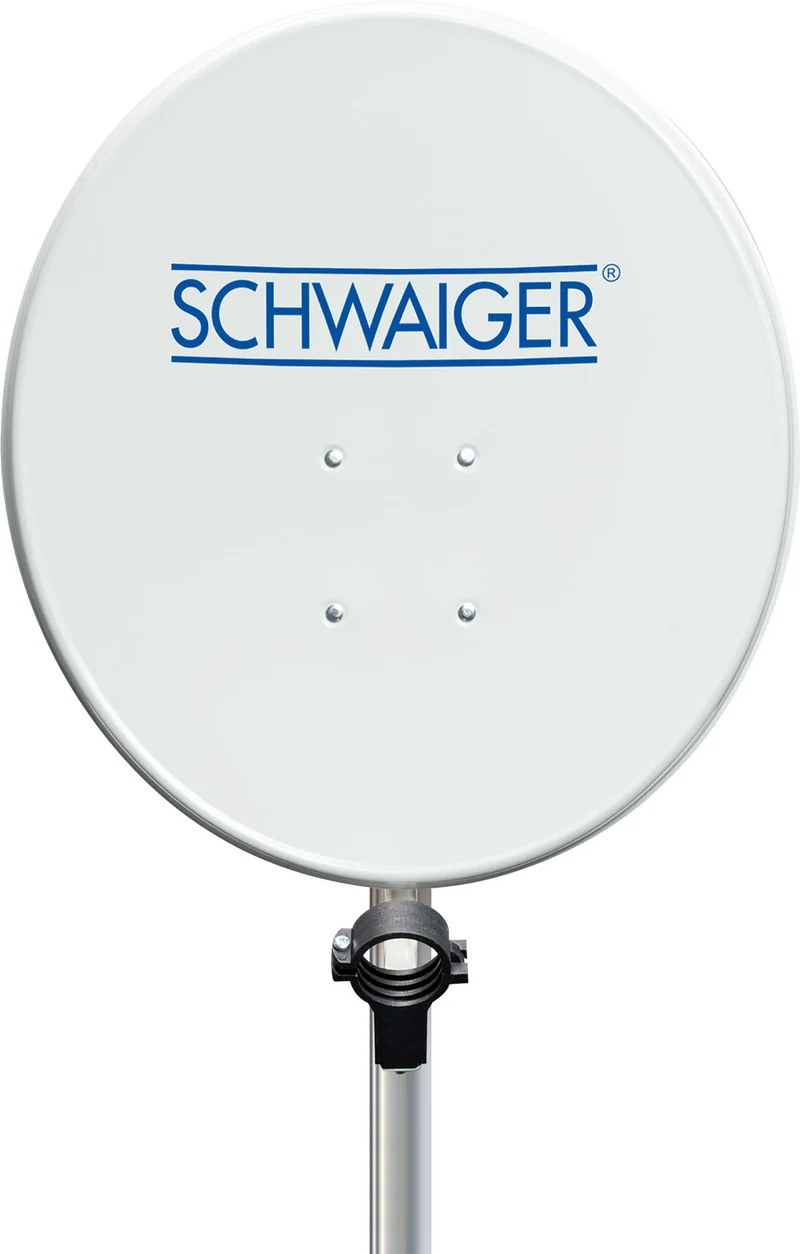 Stahl Satellitenschüssel 60 cm hellgrau