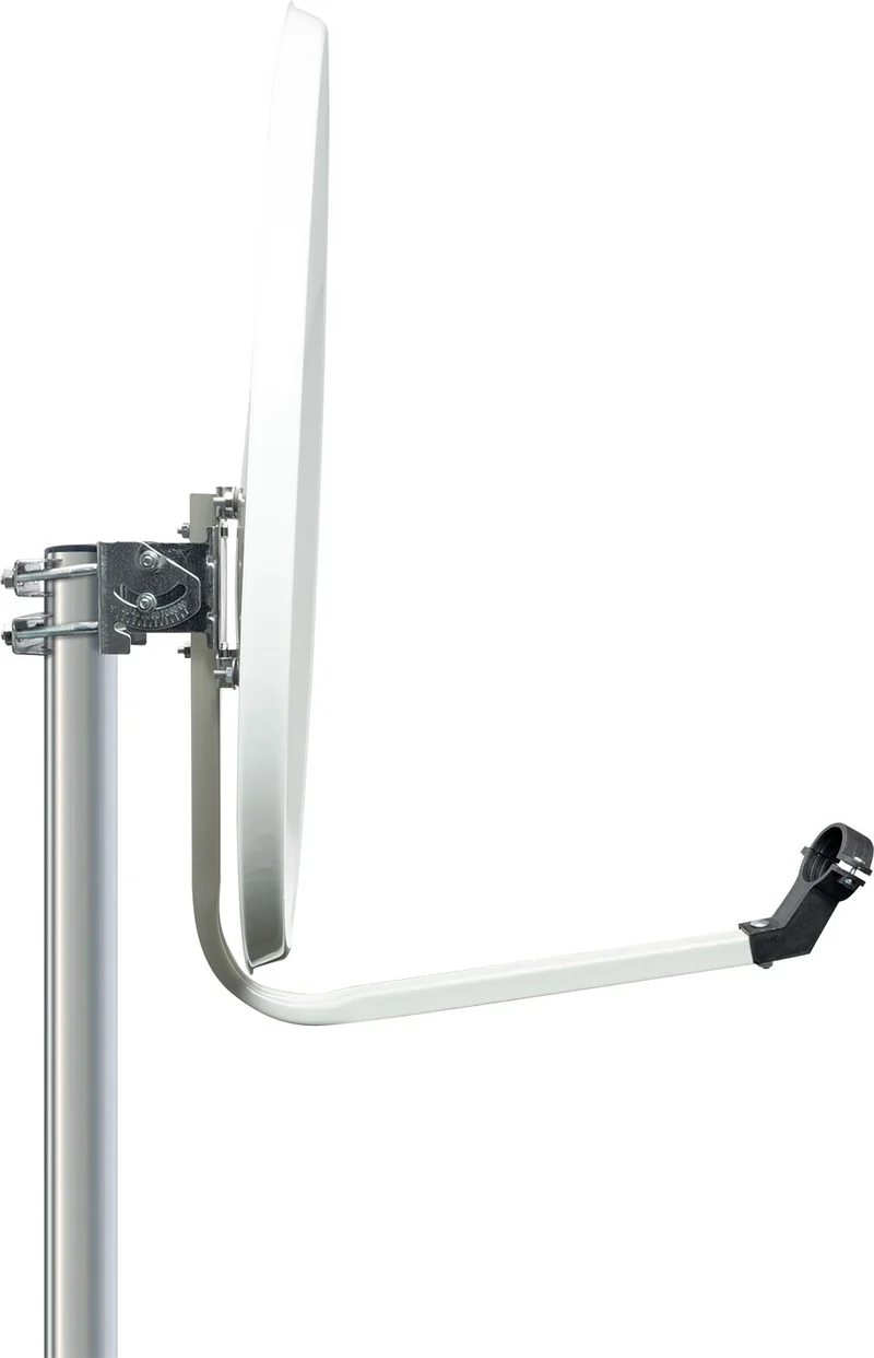 Stahl Satellitenschüssel 60 cm hellgrau