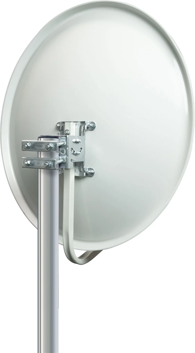 Stahl Satellitenschüssel 60 cm hellgrau