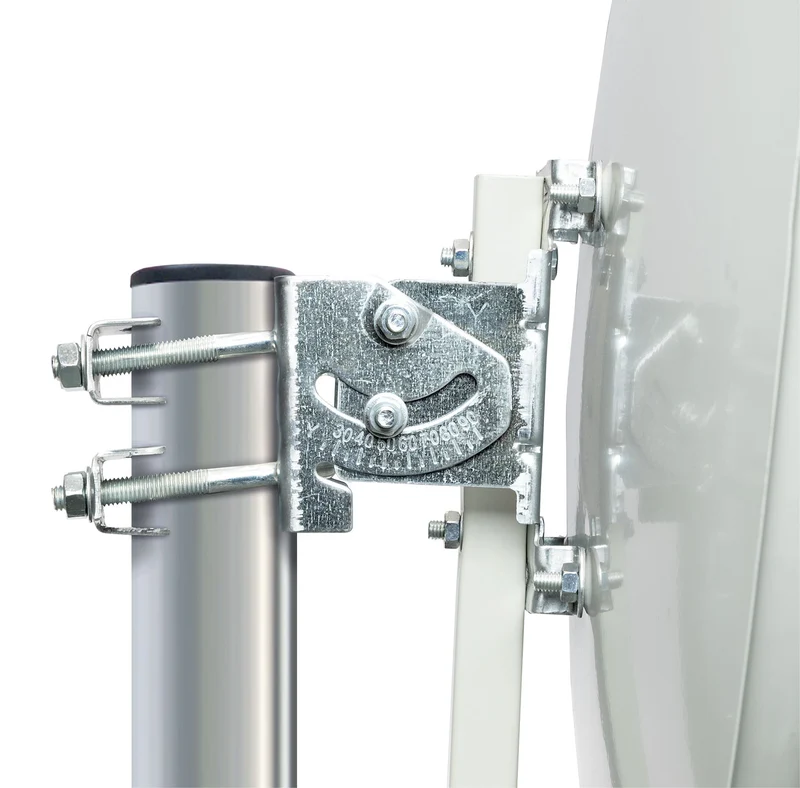 Stahl Satellitenschüssel 60 cm hellgrau