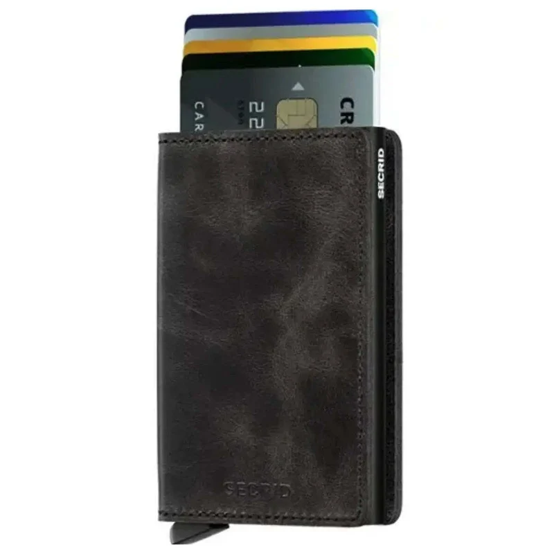 Secrid Slimwallet Compact RFID Wallet - Vintage Black