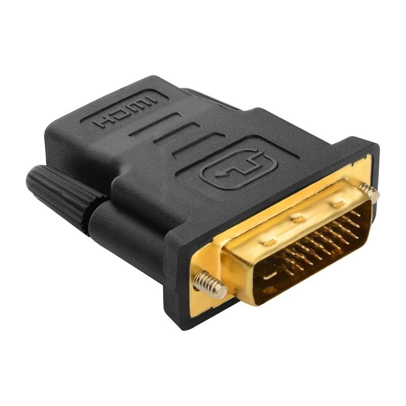 Ultimativer VIVANCO HDMI zu DVI Adapter kompatibel mit HDMI Buchse und DVI Stecker, vergoldete Kontakte
