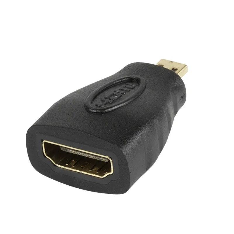 VIVANCO ultimative Micro HDMI auf HDMI Adapter, kompatibel mit HDMI A Buchse und HDMI Micro D vergoldete Kontakte störungsfreie Übertragung