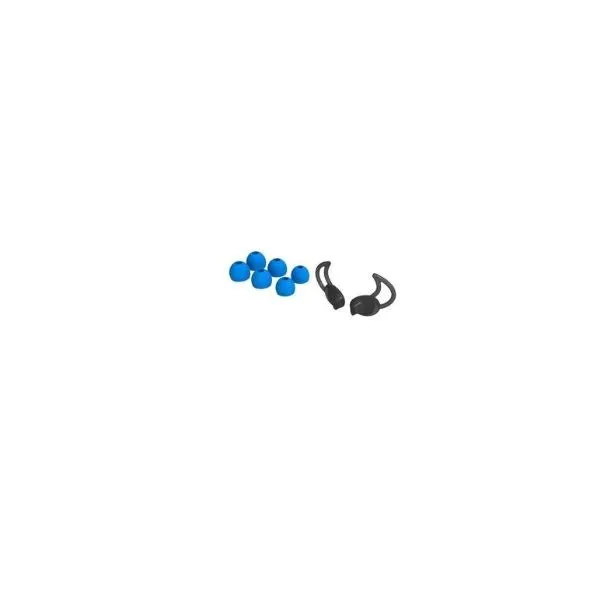 VIVANCO Hochwertige In-Ear Sportkopfhörer, mit Mikrofon, 3,5mm Klinke, satter Bass, ergonomisch, robustes Kabel, blau