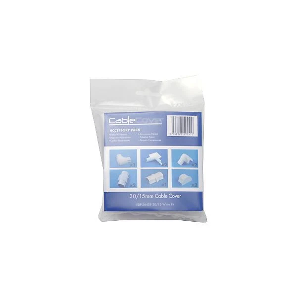 Scanpart Hochwertiges Kabelkanal Verbindungsstück Set 30/15 mm, überstreichbar, UV-beständig, 10 Stück