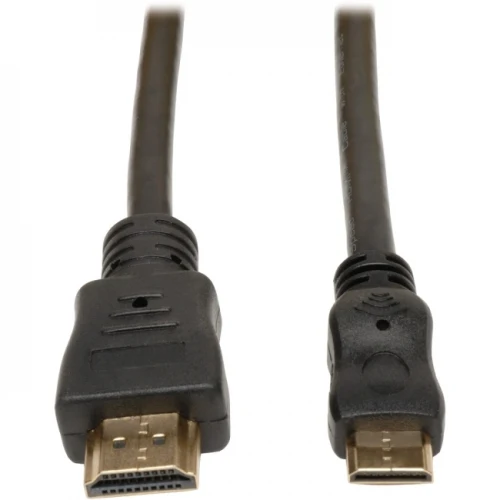 VIVANCO Mini HDMI Kabel 1,5m 4K – Ultra dünn, vergoldet, kompatibel mit HDMI D Geräten, ARC, 3D, Ethernet