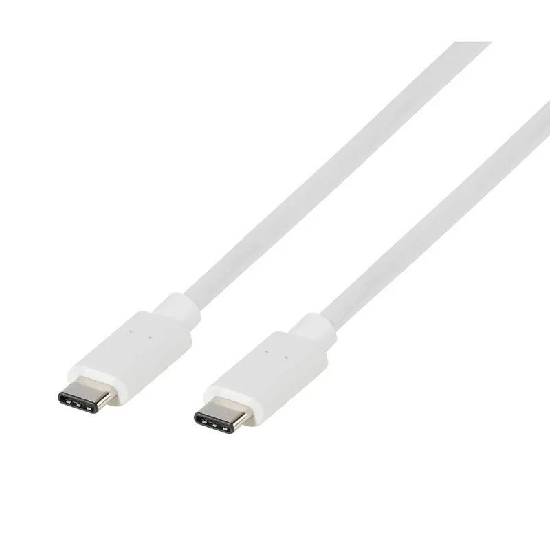 VIVANCO Hochwertiges USB 3.1 Type C Anschlusskabel, USB 3.1 Gen 2, Hohe Übertragungsrate, mit E Marker Chip, Hoher Ladestrom 20V, 1m