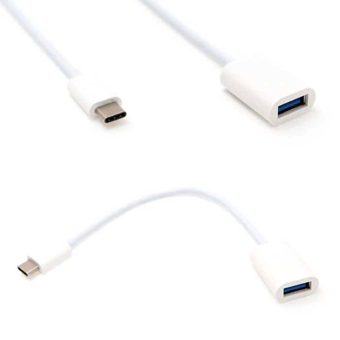 VIVANCO Hochwertiger USB Type C Adapter, USB C Stecker auf USB 3.0 A Buchse, Hohe Übertragungsrate, 0,1m