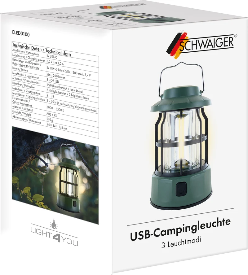 Camping Akkuleuchte