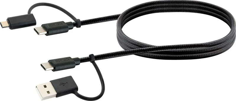 4in1 USB-Ladekabel 1,5 m