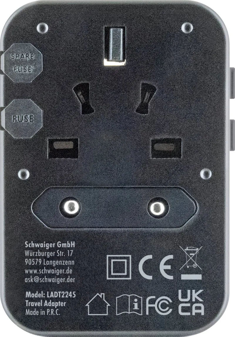Reiseadapter mit USB-Anschlüssen