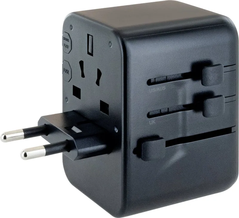 Reiseadapter mit USB-Anschlüssen