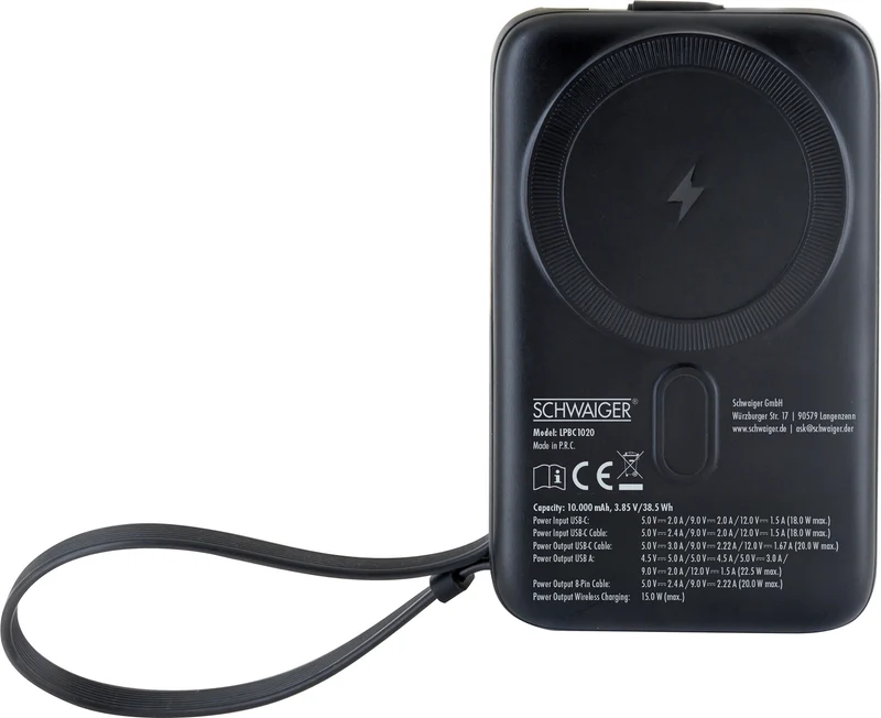 Powerbank mit Wireless Ladefunktion