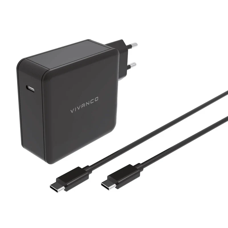 VIVANCO Universal USB Type-C Ladegerät 30W, kompatibel mit MacBooks, Notebooks, Tablets und Smartphones, 1,5m
