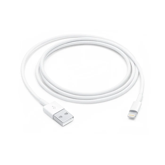 VIVANCO Premium Aufladekabel kompatibel mit Apple Geräte, USB A auf Lightning, reißfester Nylonummantelung, 2,5m