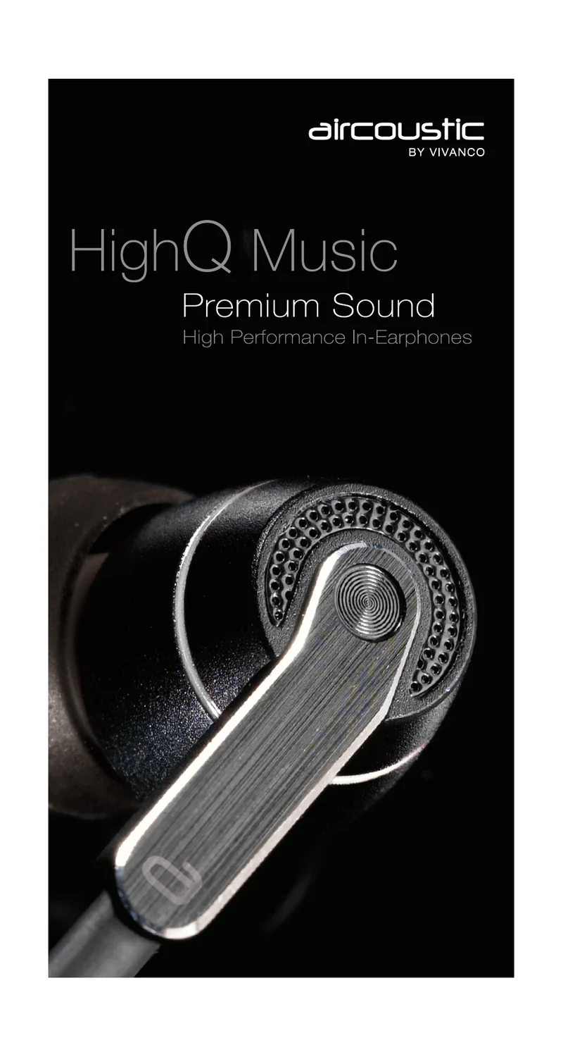 VIVANCO In-Ear Headset Schwarz mit High-Performance Sound und edlem Metallgehäuse, 3,5 mm Klinke und Transportbox