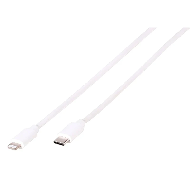 VIVANCO Hochwertige Aufladekabel kompatibel mit Apple Geräte, Lightning auf USB Type-C Kabel, Datensynchronisation, 1,2m