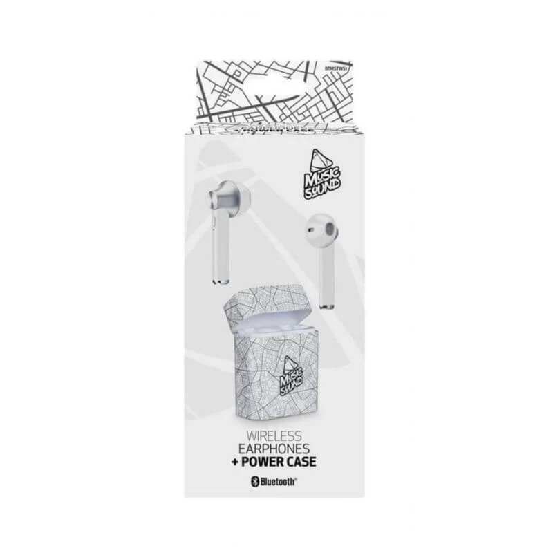 Cellularline Einzigartige In Ear True Wireless Kopfhörer - Bluetooth, Ladecase, 180h Standby, Schnellladung für iOS und Android