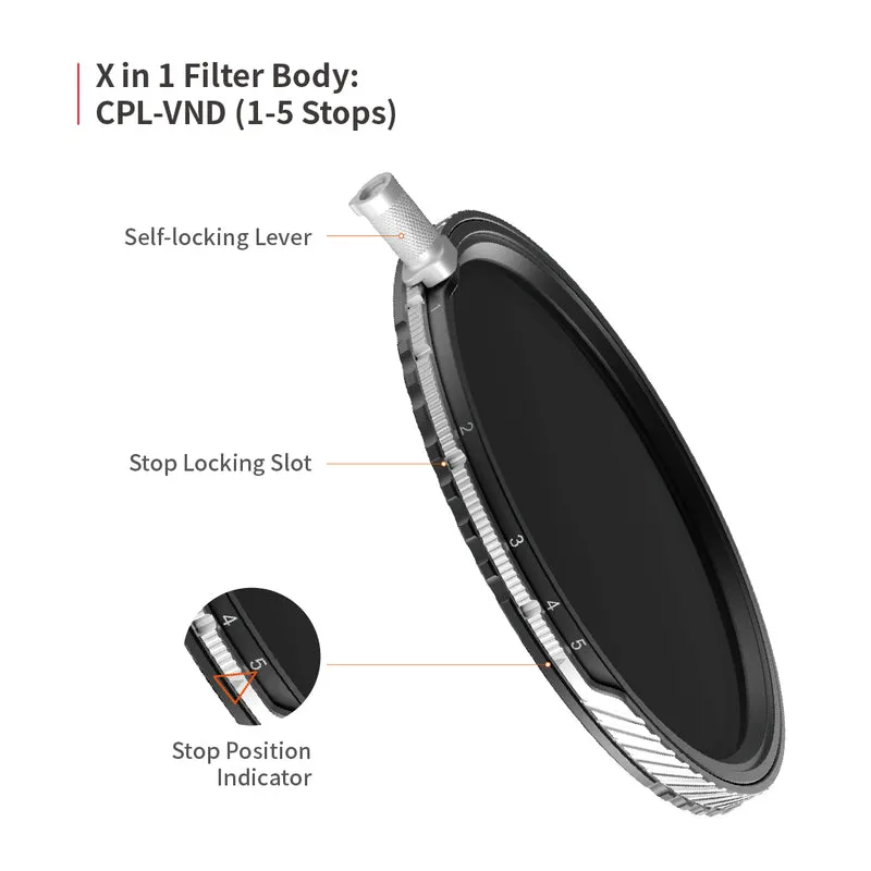 Haida 82mm NanoPro U-LR Magnetic X-in-1 Filter (Silver & Black)
