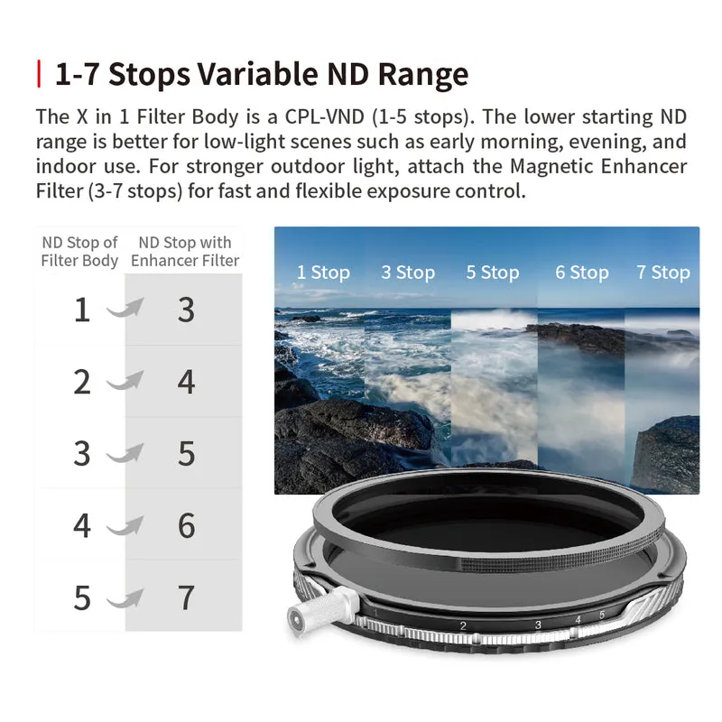Haida 82mm NanoPro U-LR Magnetic X-in-1 Filter (Silver & Black)