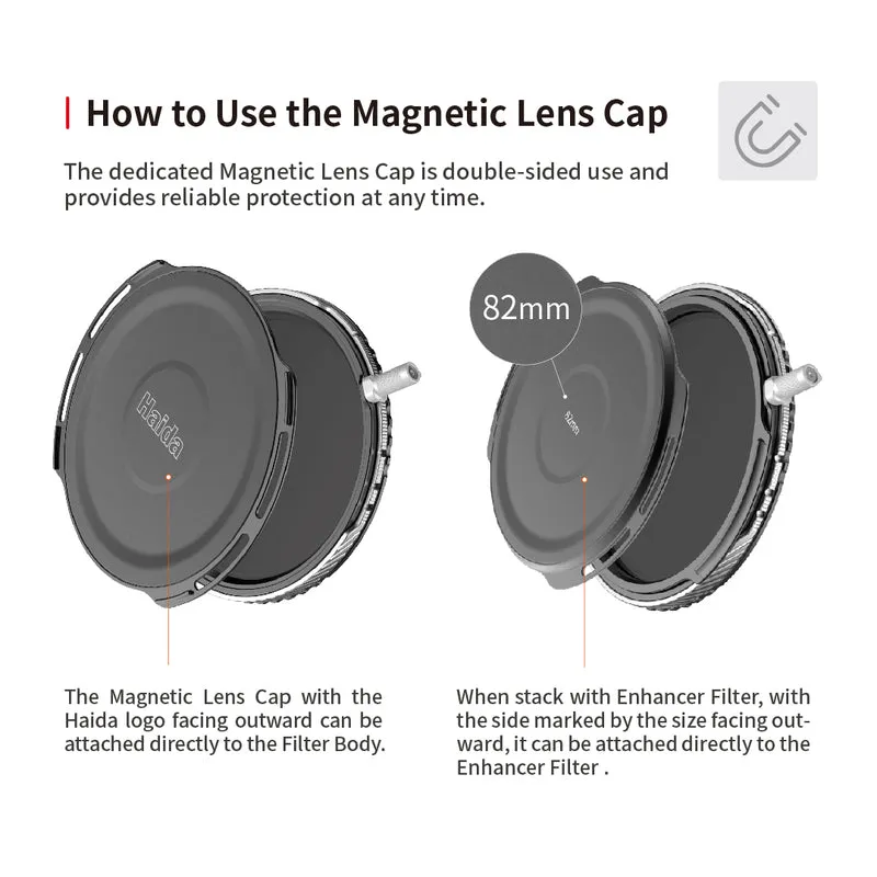 Haida 82mm NanoPro U-LR Magnetic X-in-1 Filter (Silver & Black)