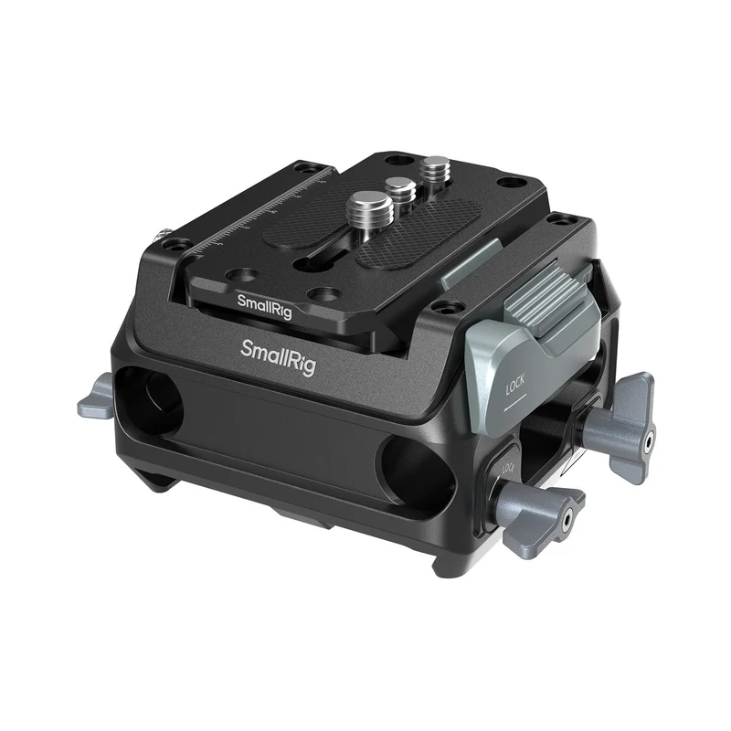 SmallRig Manfrotto-Type Mount Plate Kit with 15mm Dual Rod Clamp 5366