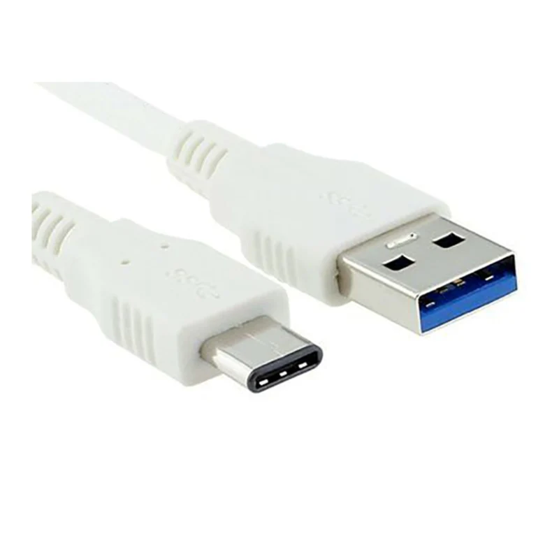 VIVANCO Hochwertige USB Type-C, Daten- und Ladekabel, 1m, Super Speed 5 Gbit/s, kompatibel mit USB 3.1 Geräten, Weiß