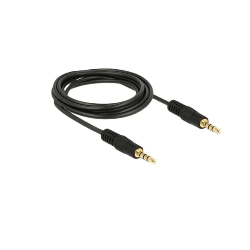 VIVANCO hochwertiges Audio Anschlusskabel kompatibel mit 3,5mm Geräten, Stereo Klinkenkabel, 2m