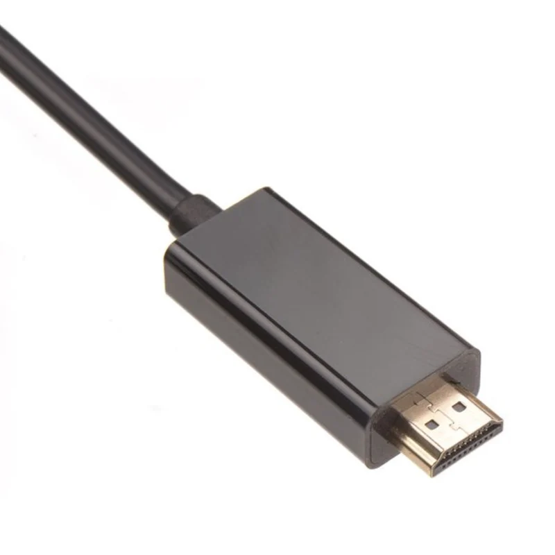 VIVANCO Hochwertiges Mini DisplayPort zu HDMI Kabel, 1,8 m, vergoldete Kontakte, mit Ferritkern, für MacBook und PC