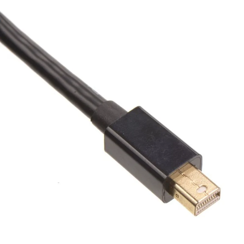 VIVANCO Hochwertiges Mini DisplayPort zu HDMI Kabel, 1,8 m, vergoldete Kontakte, mit Ferritkern, für MacBook und PC