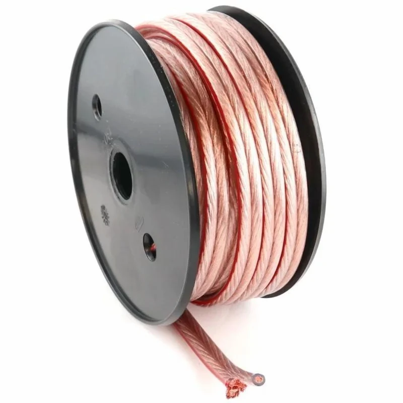 VIVANCO Hochwertiges Lautsprecherkabel, Universal, 2x 2,5mm², 20m, auf praktischer Minispule – Für klaren Klanggenuss