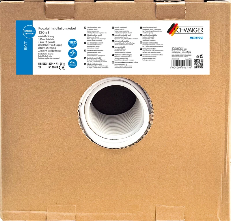Koaxialkabel 120 dB