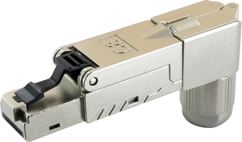 Netzwerkstecker CAT8.1 gewinkelt