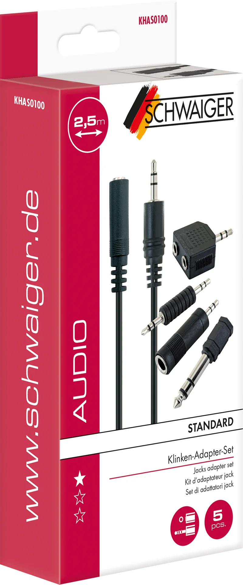 Klinken-Adapter Set mit Kabel