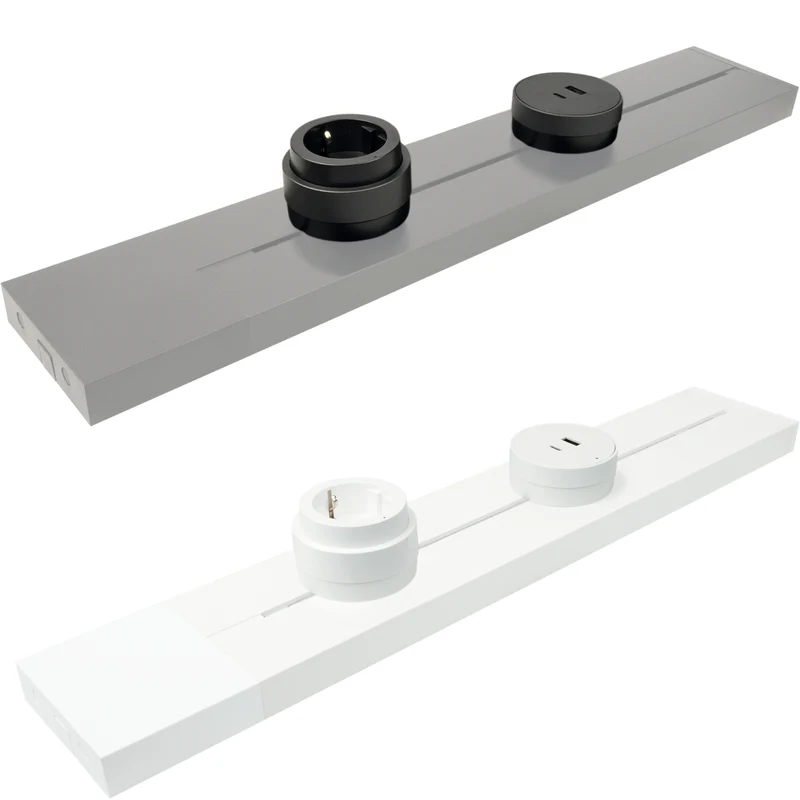 Steckdosen-/USB-Adapter für Stromschienen
