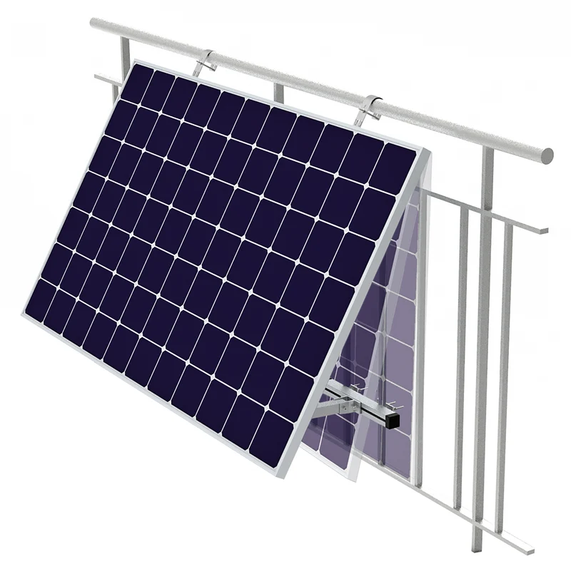 Geländerhalterung für Solarmodul silber