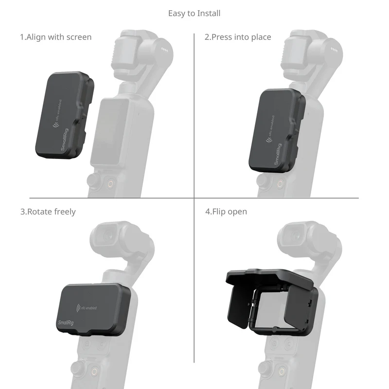 SmallRig Foldable Screen Shading Hood for DJI Osmo Pocket 3 / 4 MD6918