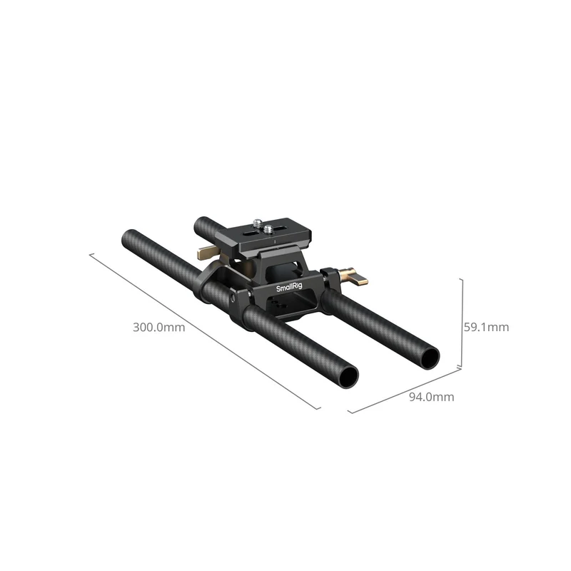 SmallRig Arca-Type Mount Plate with 15mm Dual Rod Clamp 6761