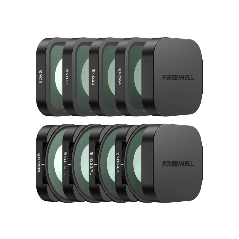 Freewell 8-pack All Day Filter Set for GoPro Mission 1 / Mission 1 Pro