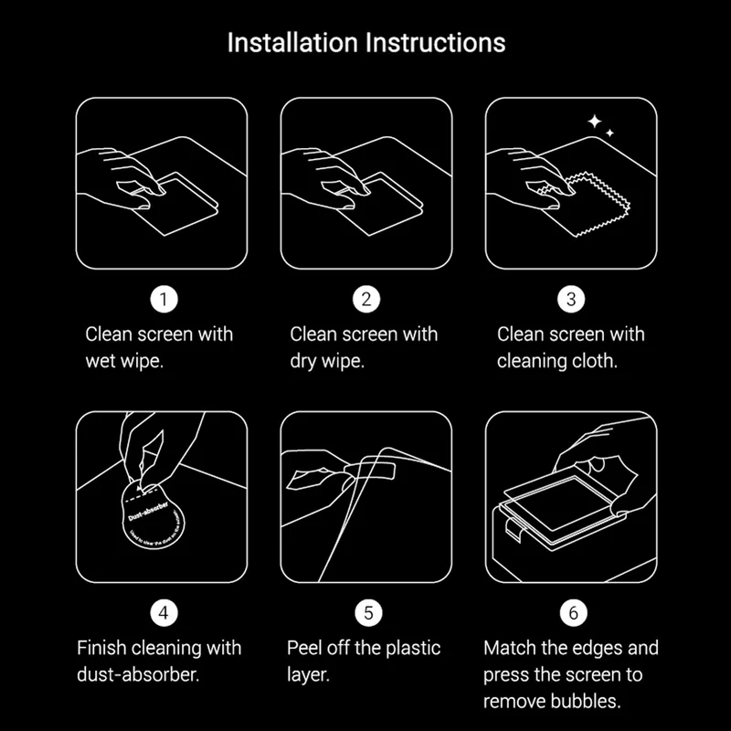 SmallRig Tempered Glass Screen Protector Kit for DJI Osmo Action 6 5892