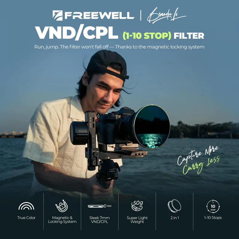 Freewell Brandon Li Magnetic Variable ND/CPL Basic Filter Kit (67mm)