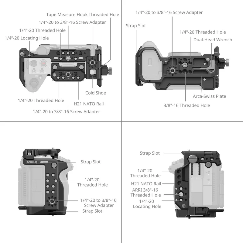 SmallRig Advanced "Hawklock" Cage for Sony FX5 6774
