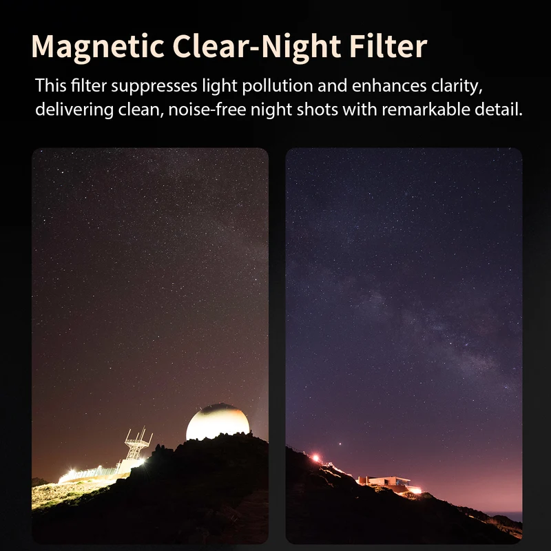 Haida NanoPro Magnetic Clear-Night Filter for Insta360 Luna Ultra (Black)