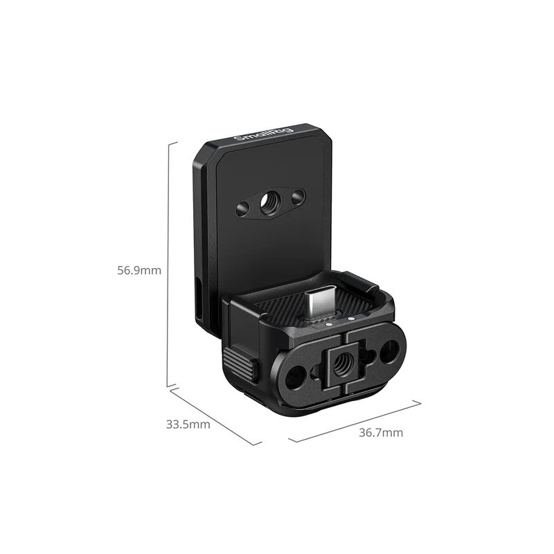 SmallRig Attachable Quick Release Backplate Mount Support with USB-C Port for DJI Osmo Pocket 4 / 3 6359