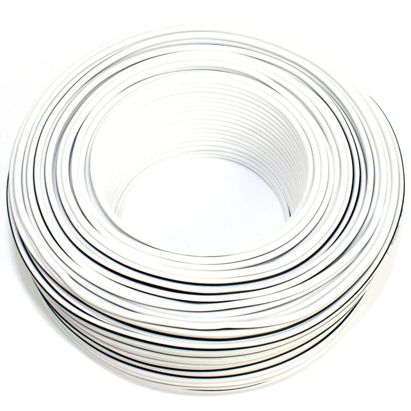 VIVANCO Lautsprecherkabel 10m, 2x 1,5 mm², Mini-Spule, markierte Ader, 84x0,15 mm, universal, transparent
