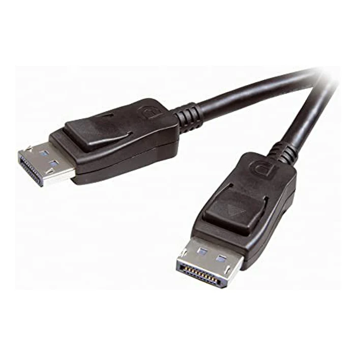 VIVANCO Hochwertiges DisplayPort Kabel, kompatibel mit 4K Monitor, 3m, 4K bei 144Hz, DisplayPort Stecker, schwarz