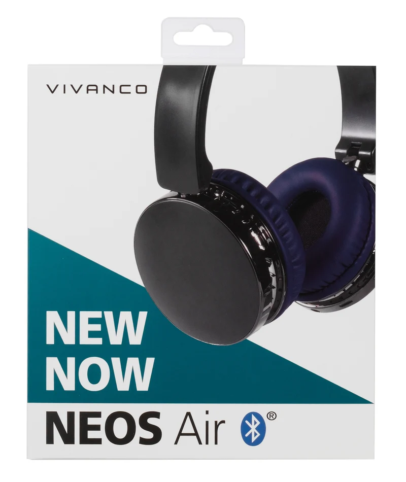 Kopfhörer von VIVANCO: Sensationelle Bluetooth Over-Ear Kopfhörer mit Mikrofon, 8h Laufzeit, HiFi Sound, Lederpolster, 3,5 mm Klinke, in Schwarz