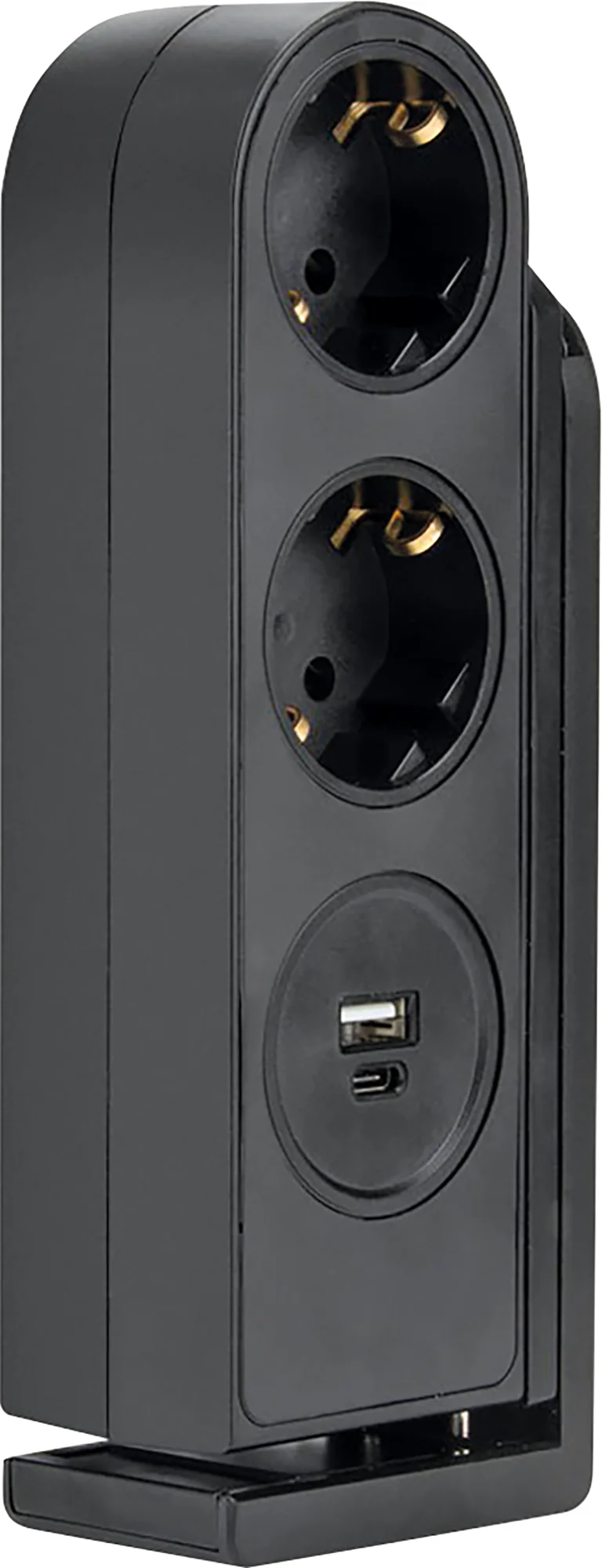 Tischsteckdose 2fach mit USB-C/A Anschluss